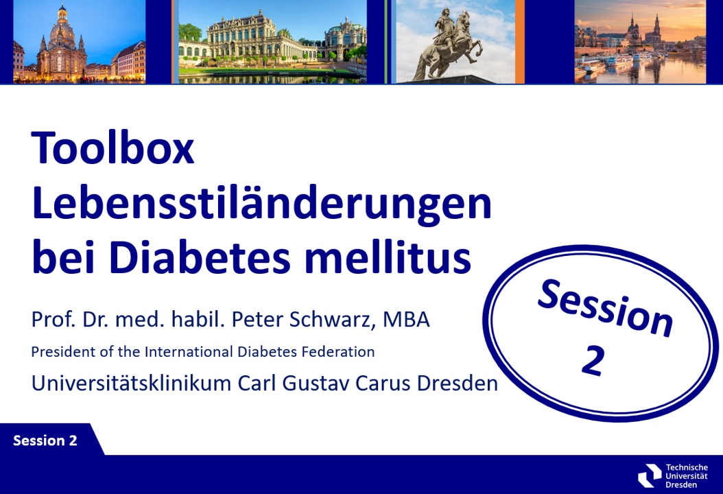 CME-Kurs: Toolbox Lebensstiländerungen bei Diabetes mellitus - Session 2